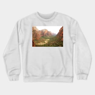 Descending from Angels Landing 2 Crewneck Sweatshirt